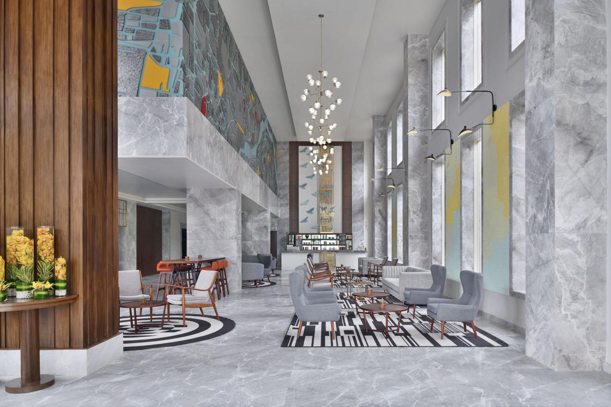 Le Meridien Haydarabad Dış mekan fotoğraf The lobby of the hotel